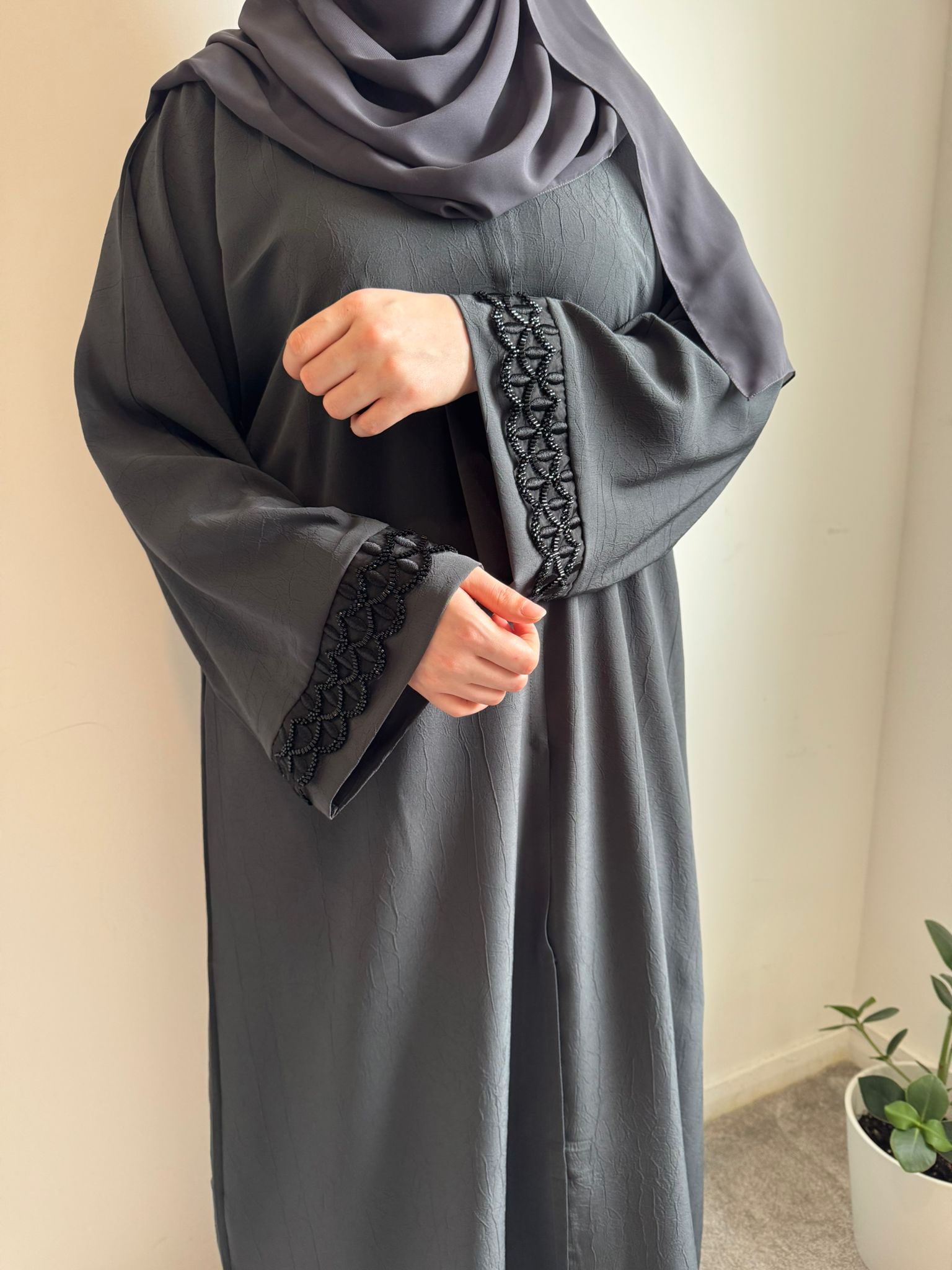 Layali Charcoal Abaya